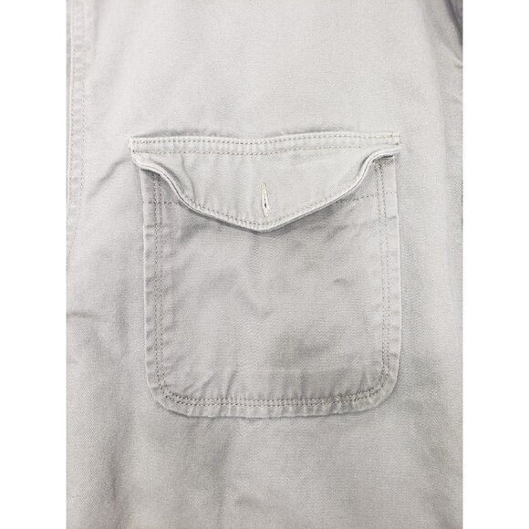 Levi's Shirt Jacket Mens XL Green Sherpa Lined Cotton Button Front Shacket - Picture 7 of 13